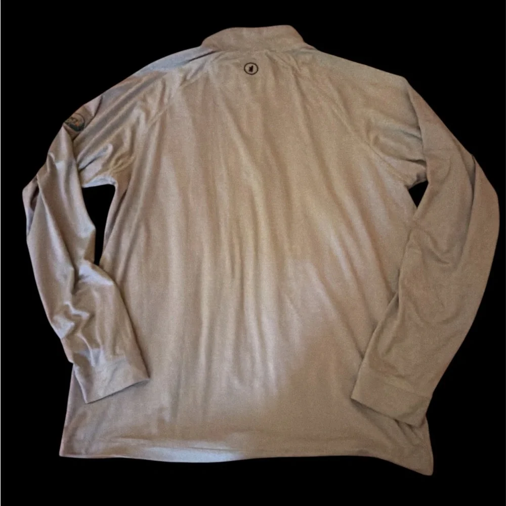 Johnnie-O Medium Gray Quarter Zip Men's Pullover‎ Sweater medium golf